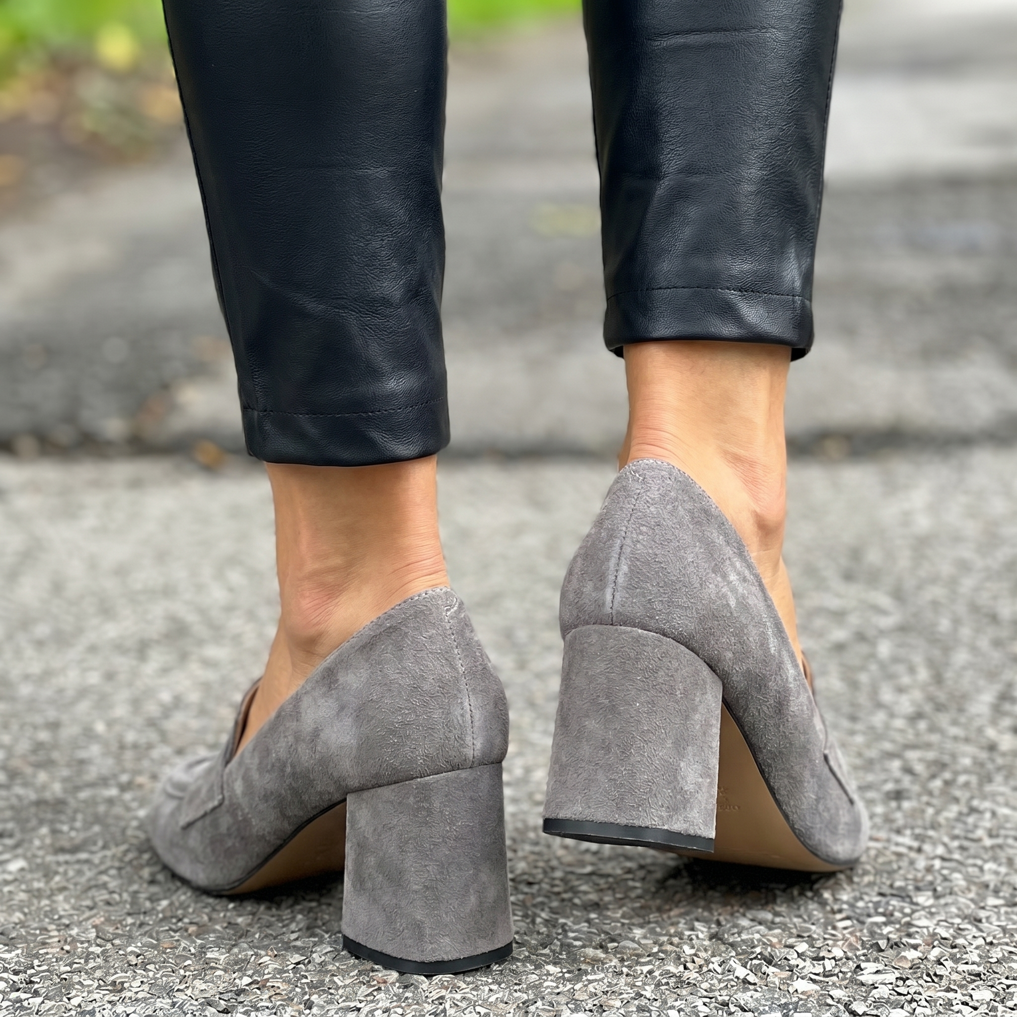 BELMONTE MILANO BLOCK HEEL LOAFERS