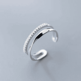 Adjustable Cubic Zirconia Ring
