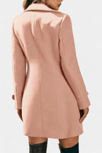 EDEN | Open Coat with Notched Collar and Decorative Buttons
