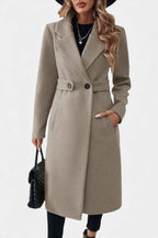 AURORA | Classic Double-Breasted Mid-Length Coat