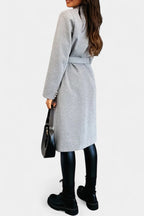 CASSANDRA | Double-Breasted Coat with Tie Belt