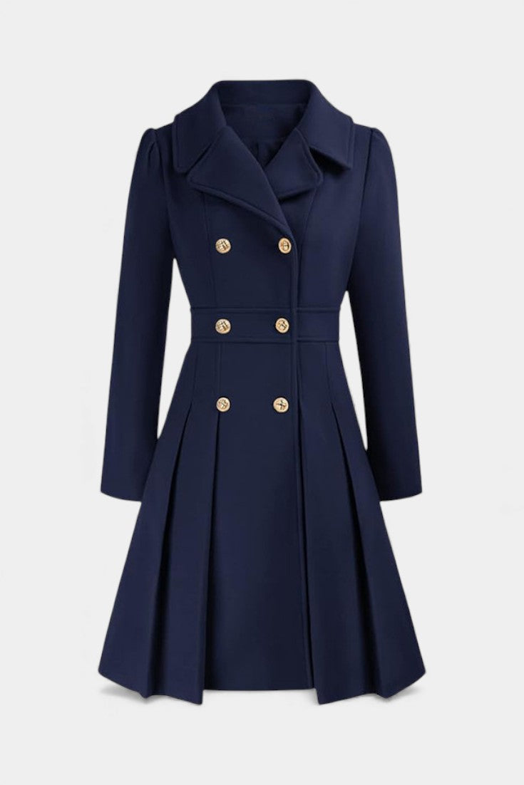 VALERIE | A-Line Double-Breasted Pea Coat