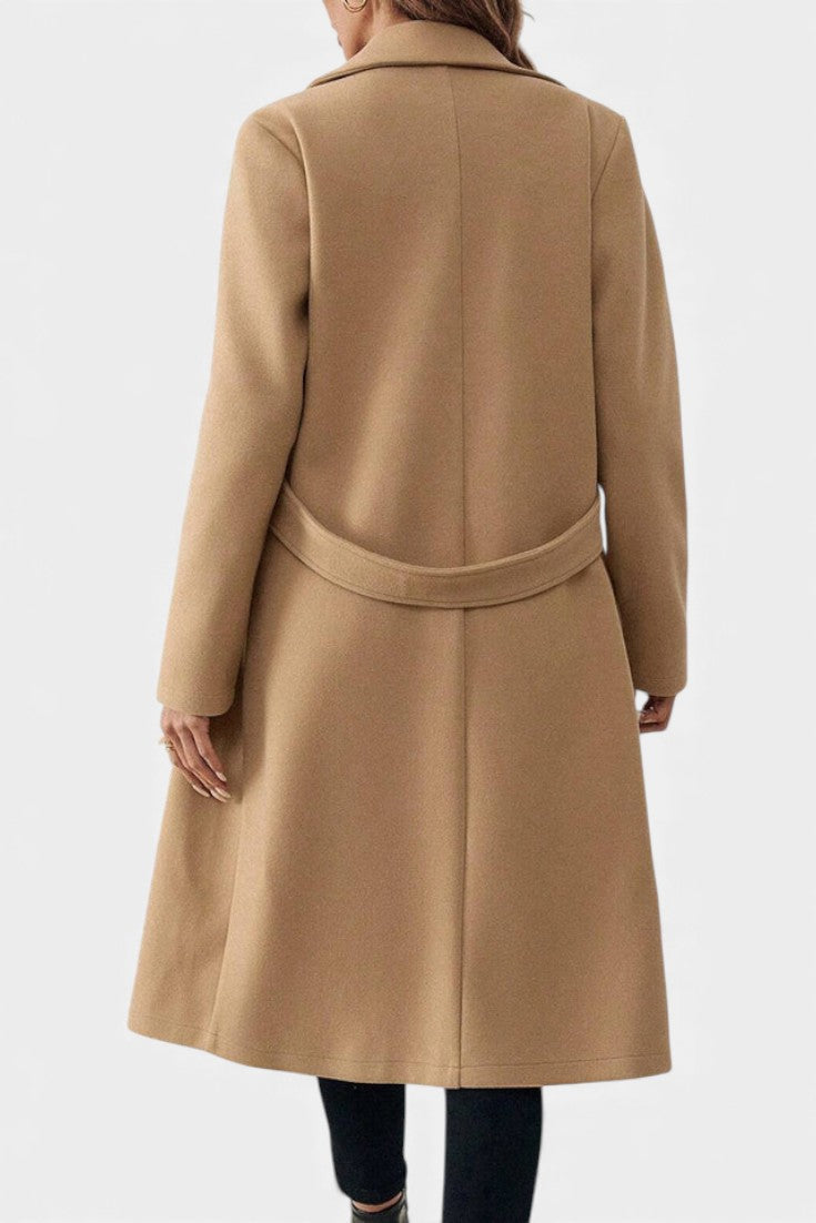 AURORA | Classic Double-Breasted Mid-Length Coat