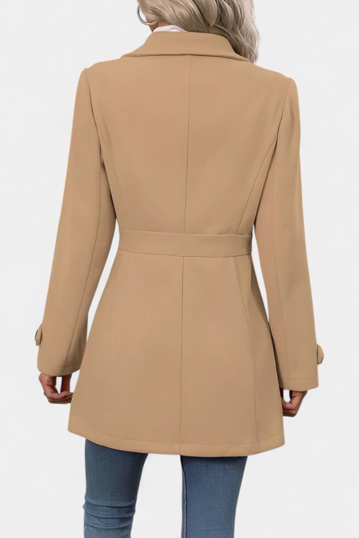 JOANNA | Elegant Mid-Length Coat with Adjustable Belt