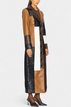 HEIDI | Structured Cut Patchwork Trench with Modern Contrasts