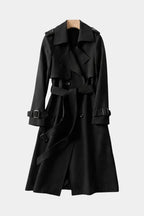 MARINA | Long Belted Double-Breasted Coat