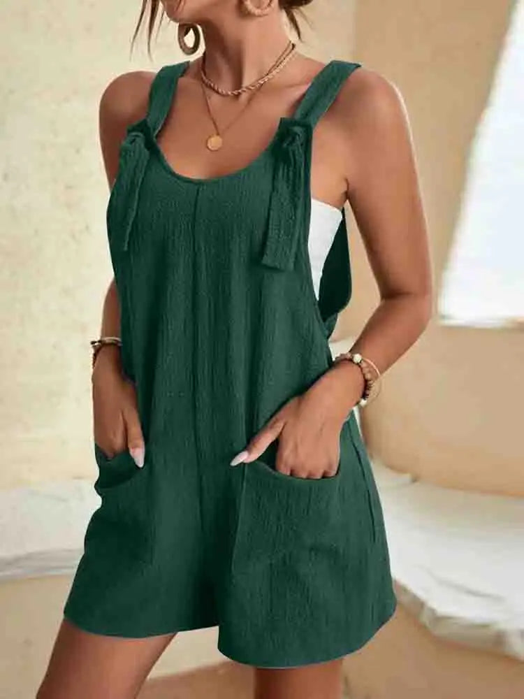 Daisy | Women's Casual Romper Shorts with Pockets