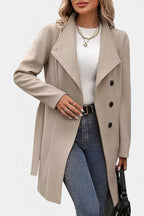 ESME | Long Coat with Buttons and Tied Waist