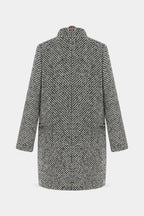 BLAIR | Elegant Long Houndstooth Coat