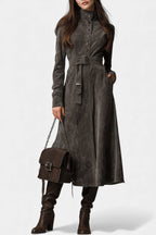 DAPHNE | Long Western Chic Coat with Slim Silhouette