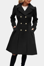 VALERIE | A-Line Double-Breasted Pea Coat