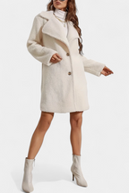 HAZEL | Long Minimalist Coat with Simple Buttons