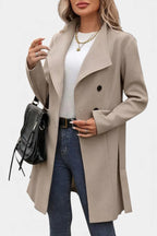 ESME | Long Coat with Buttons and Tied Waist