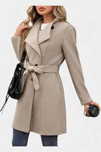 ESME | Long Coat with Buttons and Tied Waist
