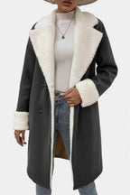 DELILAH | Mid-Length Tailored Coat with Fleece Lining