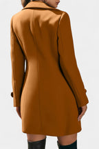 EDEN | Open Coat with Notched Collar and Decorative Buttons