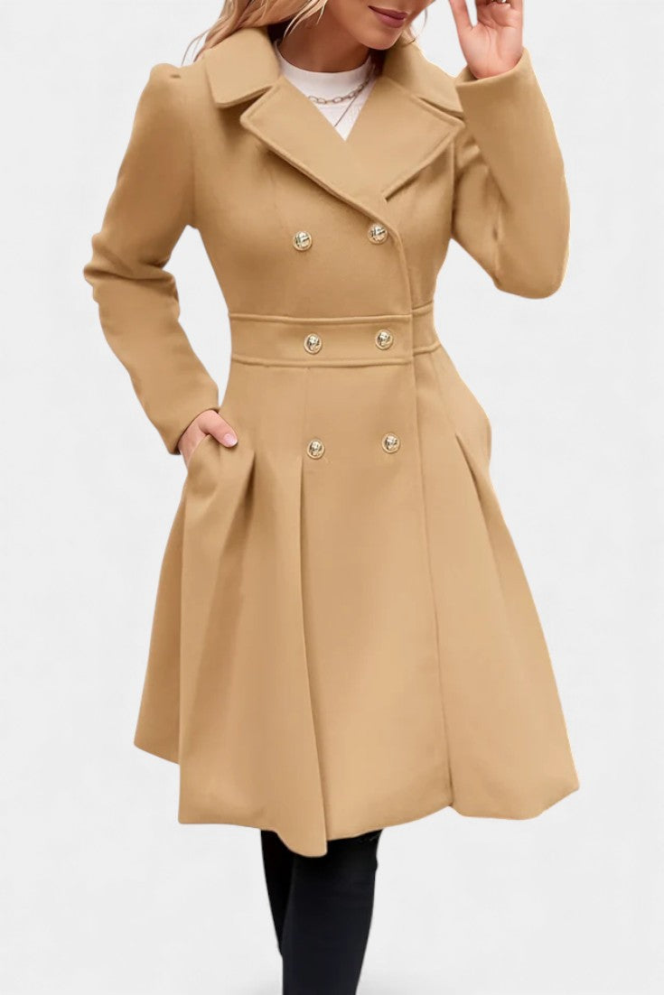 VALERIE | A-Line Double-Breasted Pea Coat