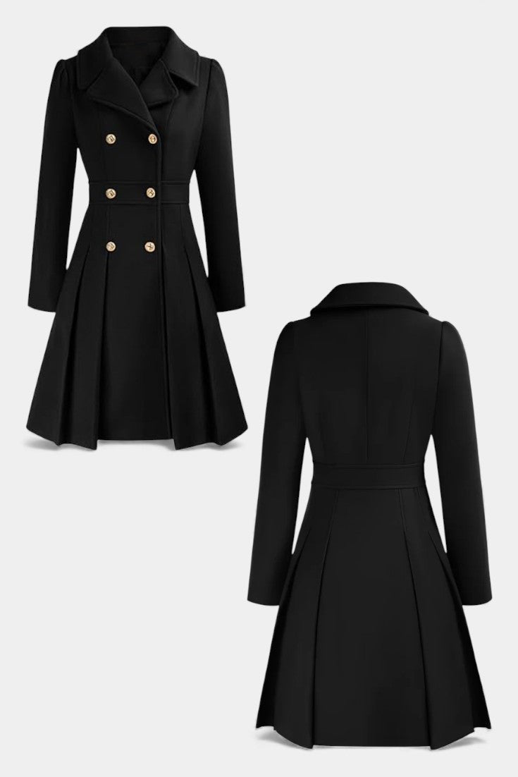 VALERIE | A-Line Double-Breasted Pea Coat