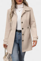 JOANNA | Elegant Mid-Length Coat with Adjustable Belt