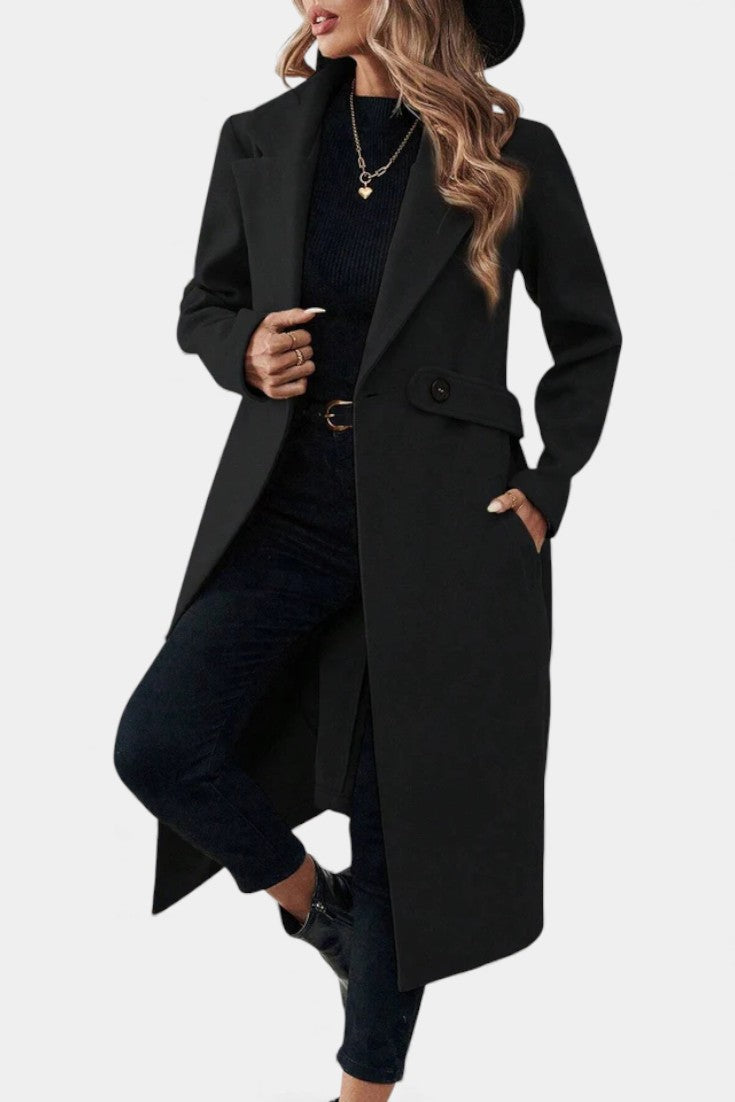 AURORA | Classic Double-Breasted Mid-Length Coat