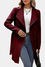 ESME | Long Coat with Buttons and Tied Waist