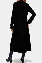 LARA | Long Notched Lapel Double-Breasted Coat