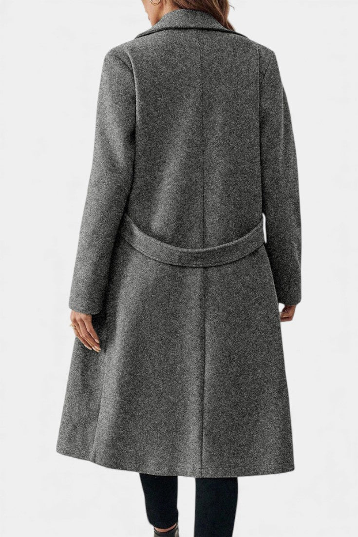 AURORA | Classic Double-Breasted Mid-Length Coat