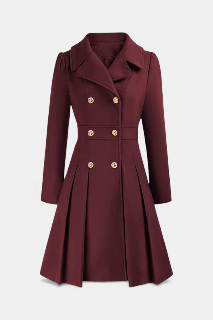 VALERIE | A-Line Double-Breasted Pea Coat