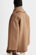 INGRID | Coat with Integrated Scarf and Fluid Silhouette
