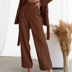 MAYA | Women's High Waisted Wide Leg Pants