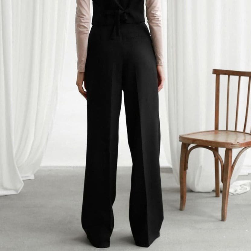 MAYA | Women's High Waisted Wide Leg Pants