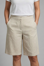 Octavia | Women's High Waisted Knee Length Shorts