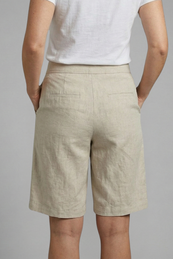 Octavia | Women's High Waisted Knee Length Shorts