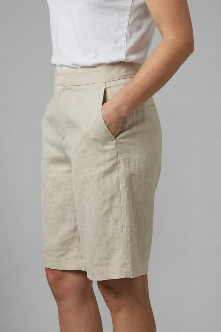 Octavia | Women's High Waisted Knee Length Shorts