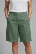 Octavia | Women's High Waisted Knee Length Shorts