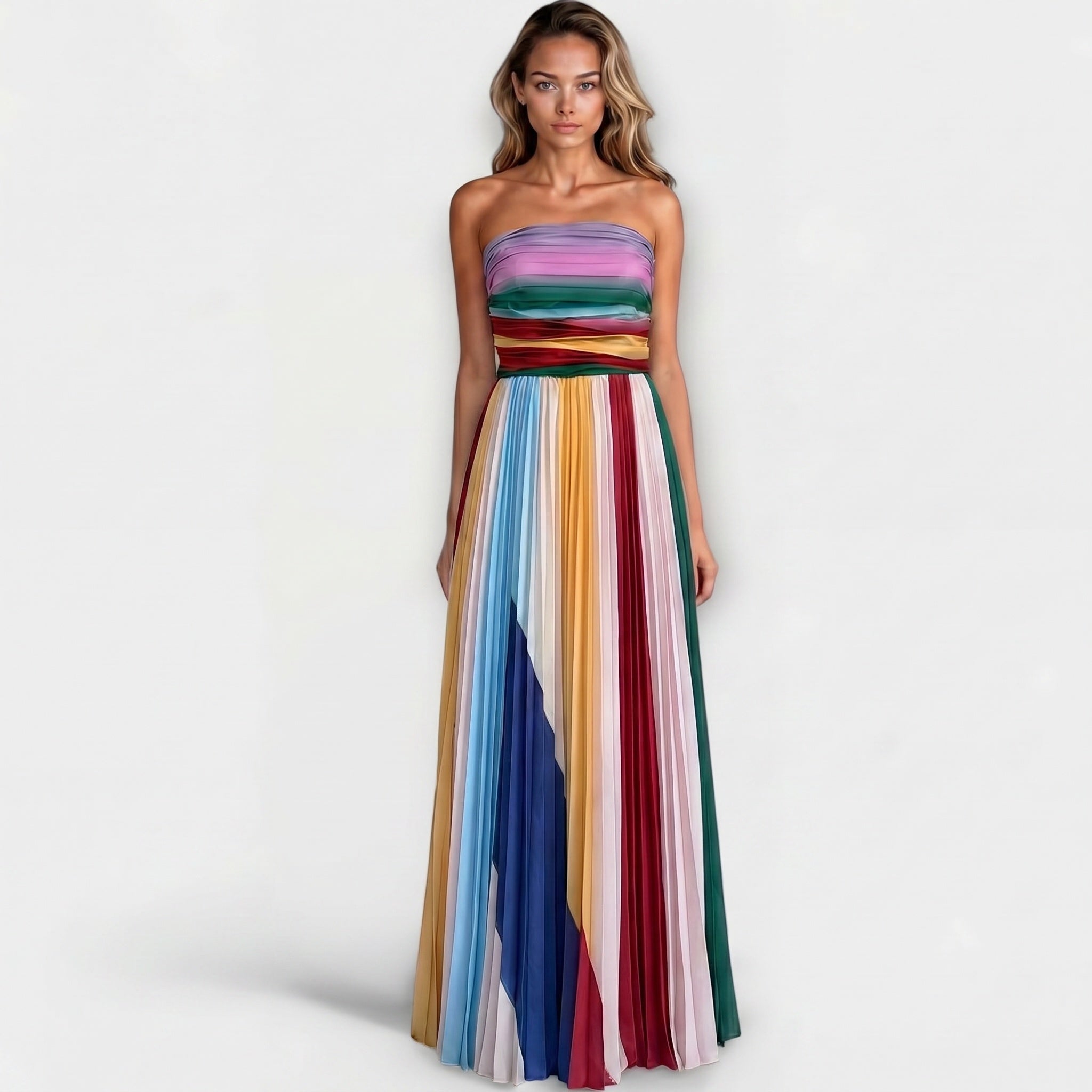 MARIBEL | Bold & Classy Strapless Dress