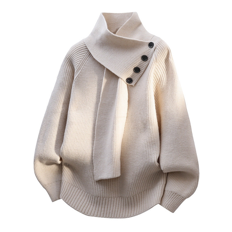JULIETTE | Cozy Scarf-Neck Sweater