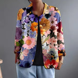 Margaret | Relaxed Floral Print Button-Front Blouse