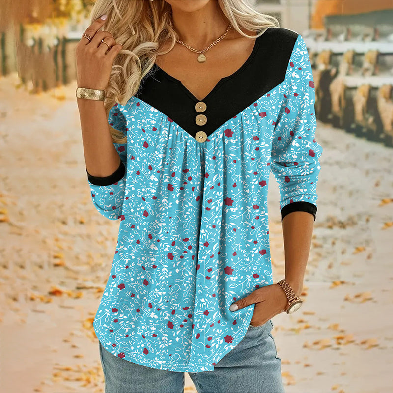 Lydia | Long-sleeved T-shirt with a print