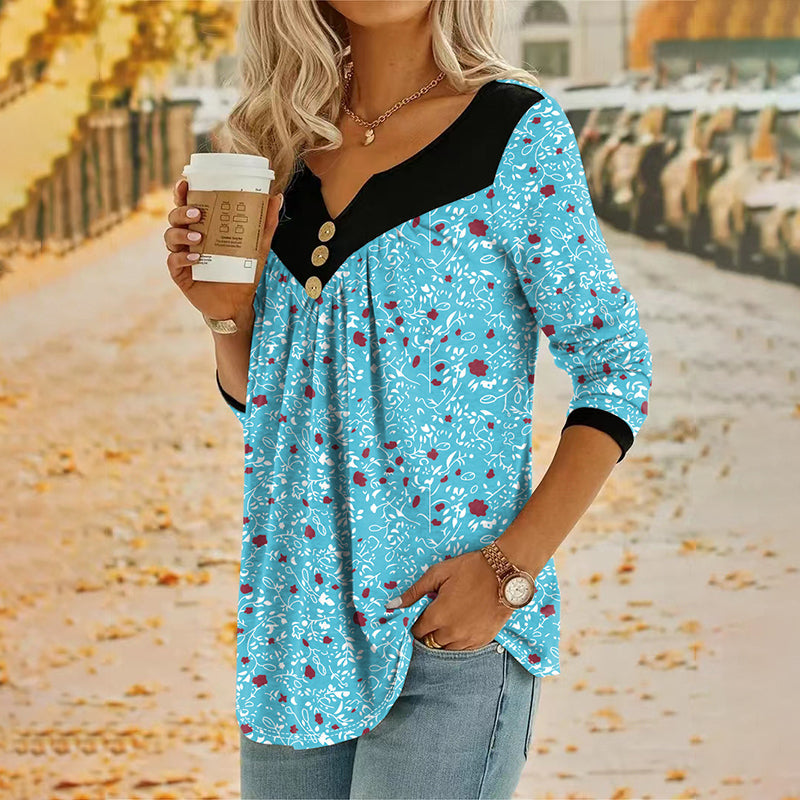 Lydia | Long-sleeved T-shirt with a print