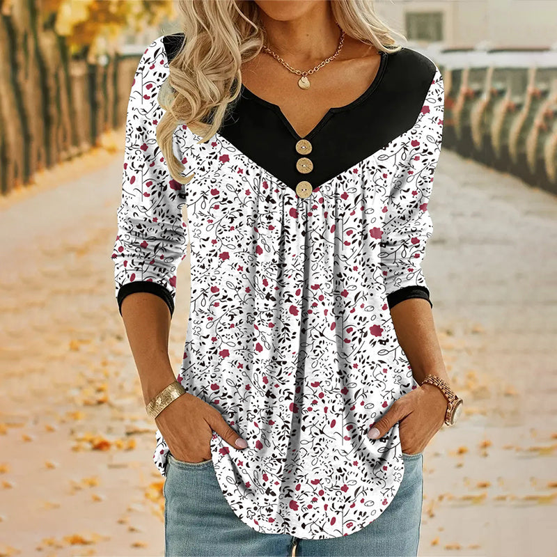 Lydia | Long-sleeved T-shirt with a print
