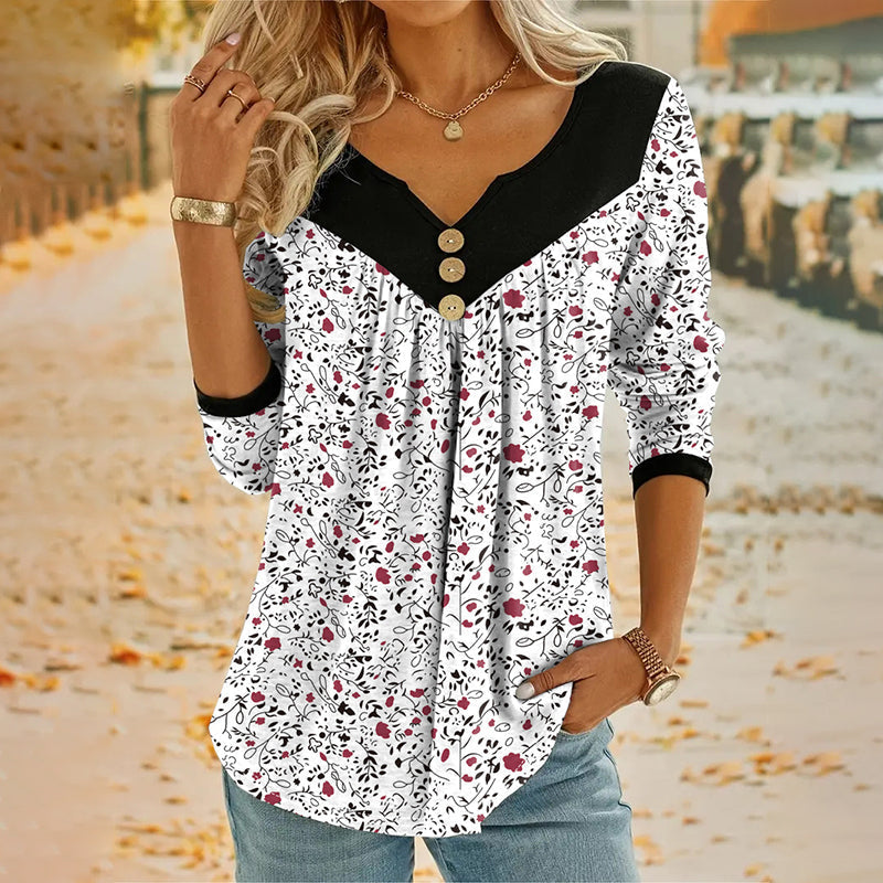 Lydia | Long-sleeved T-shirt with a print