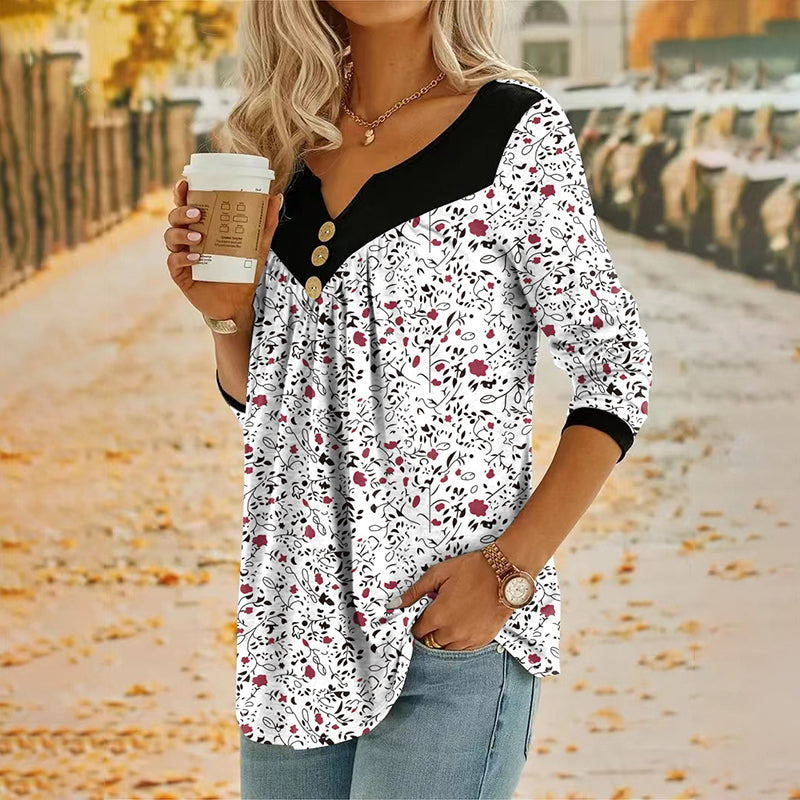 Lydia | Long-sleeved T-shirt with a print
