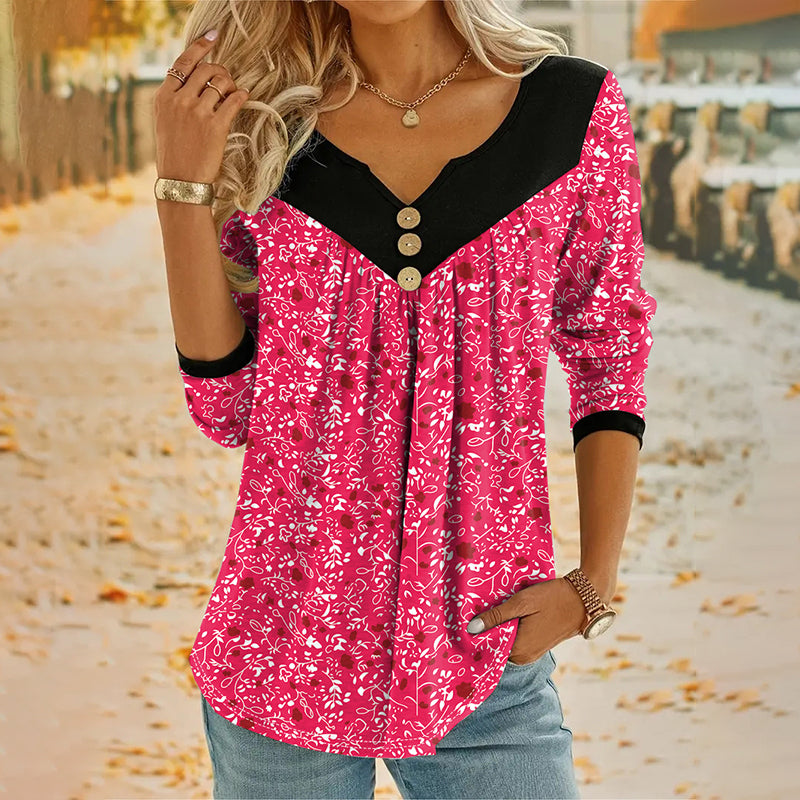 Lydia | Long-sleeved T-shirt with a print