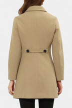 GRETA | Long Thick Coat with Faux Fur Collar