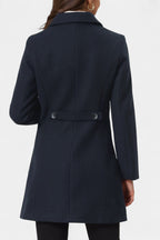 GRETA | Long Thick Coat with Faux Fur Collar